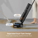 DREAME H12 Pro Gen2 Vacuum Mop, 0 Tangle Wet Dry Vacuum Cleaner, Cordless Vacuum Mop All-in-One for Hard Floors, 180° Lie-Flat Floor Cleaner Machine with 194°F Hot Self-Cleaning, 50Mins Runtime