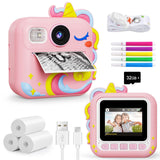 KOKODI Kids Camera Instant Print, Toddler Cameras Christmas Birthday Gifts for Girls Age 3-12, Digital Video Instant Printable Camera for Kids,Toys for Ages 5-7 Girls (Pink)