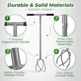 Walensee Twist Tiller with Large Steel Claw for Garden Soil Loosening