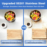OSTBA Stainless Steel Table for Prep & Work 24x36 Inches, NSF Metal Commercial Heavy Duty Table with Adjustable Undershelf and Adjustable Foot for Restaurant Kitchen Home and Hotel