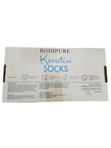 Bodipure All-In-1 Moisturizing Foot Mask | Keratin & Vitamin E Foot Mask for Dry Cracked Feet, Callus & Heel Softening | Easy-to-Use Pedicure Foot Repair | Chemical-free Feet Treatment | 50 Pairs