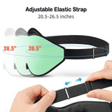 LitBear Sleep Mask for Side Sleeper Women Men, Eye Mask for Sleeping Light Blocking, 3D Contoured Cup Sleeping Mask, Soft Breathable Sleep Eye Mask with Adjustable Strap for Flight, Mint Green