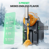 WETIE Slushie Machine, 82oz Slushy Maker with Adjustable Temperature, LED Display, Auto-Clean, 5-in-1 Frozen Drink Maker for Ice Cream, Frappés, Milkshake, Frozen Margaritas, 24H Running for Home