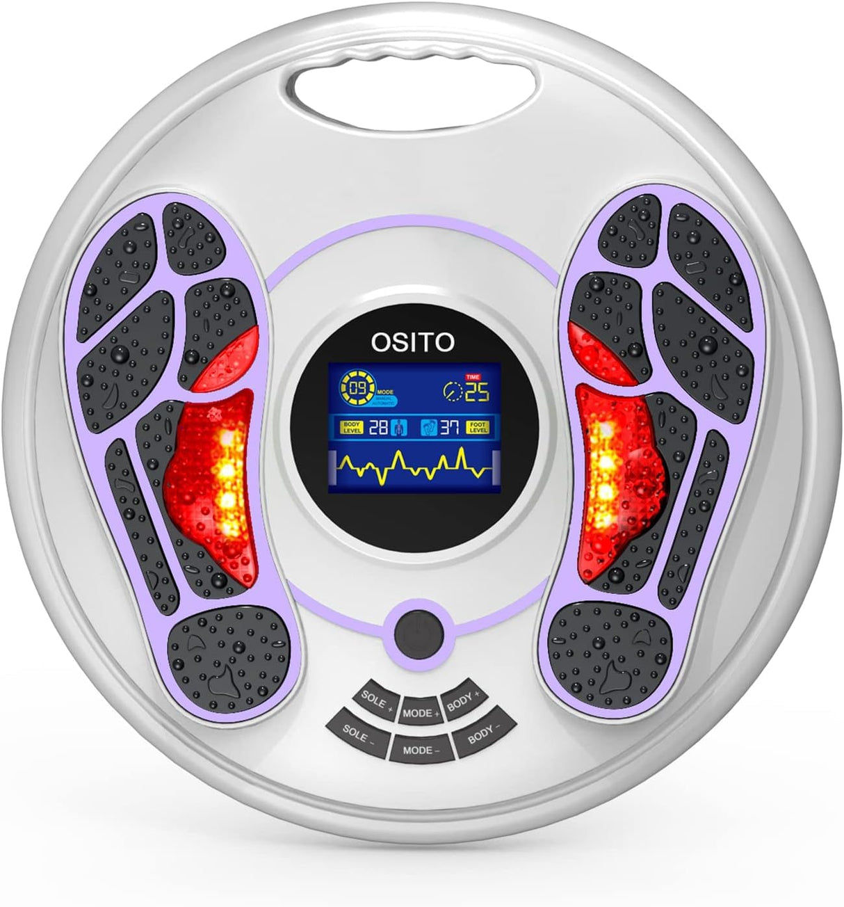 OSITO EMS Foot Circulation Device- FSA HSA Store Eligible, Foot & Leg Massager Stimulator-Reducing Legs, Feet Aches and Pains with Increased Circulation
