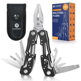 14-In-1 Multitool with Safety Locking, Professional Stainless Steel Multitool Pliers Pocket Knife, Bottle Opener, Screwdriver with Nylon Sheath ，Apply to Survival,Camping, Hunting and Hiking 2 Pcs
