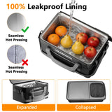 [2026 Updated] 50 Can Collapsible Soft Cooler Bag with Hard PP Lid, Leakproof Insulated Ice Chest with Quick-Access Top Hatch, Bottle Opener & Mini Table for Beach, Camping, Travel (Matte Black)