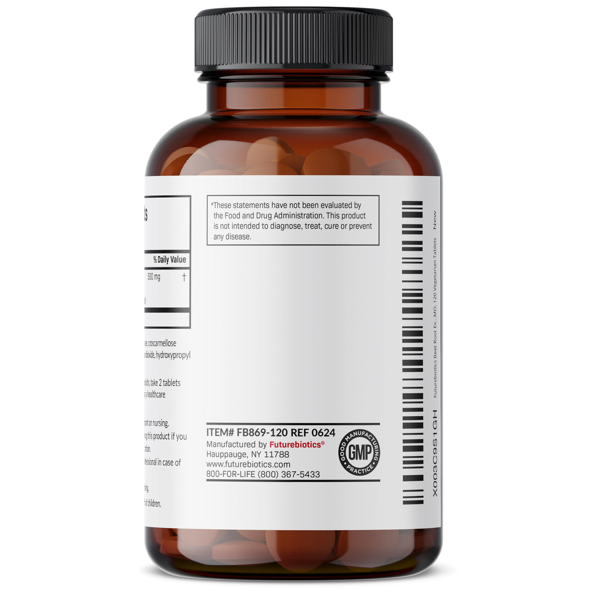 Futurebiotics Beet Root Extra Strength, Non-GMO, 120 Vegetarian Tablets