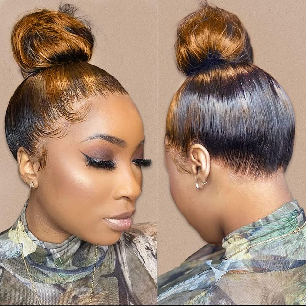 200% Density Full 360 Lace Front Wigs Human Hair For Women Ombre Lace Front Wig Human Hair Glueless Wigs Human Hair With Baby Hair Body WaveLace Front Wigs Human HairBrazilian Virgin HumanHair 26 Inch