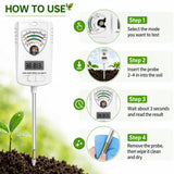 2026 Soil Tester, 7-in-1 Soil Test Kit for Moisture, pH, Fertility, Temperature, Humidity and Light, Digital Soil Meter for Garden, Lawn, Farm, Indoor and Outdoor