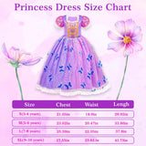 Meland Light Up Princess Dress for Girls, Dress Up Toy Gift Set(7-8 Years)