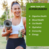 Sunfood Supergreens - Greens Superfood Powder, Super Greens Powder, Organic Greens Blend, Daily Green Juice Powder, Vegetable Smoothie Drink Mix for Gut Health with Chlorella & Spirulina - 8 oz Bag