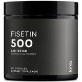 Toniiq Ultra High Purity Fisetin 500mg - 98%+ Higly Purified & Bioavailable Fisetin Supplement with MCT Oil for Absorption - Third-Party Tested Senolytic Supplements for Aging Support - 60 Capsules