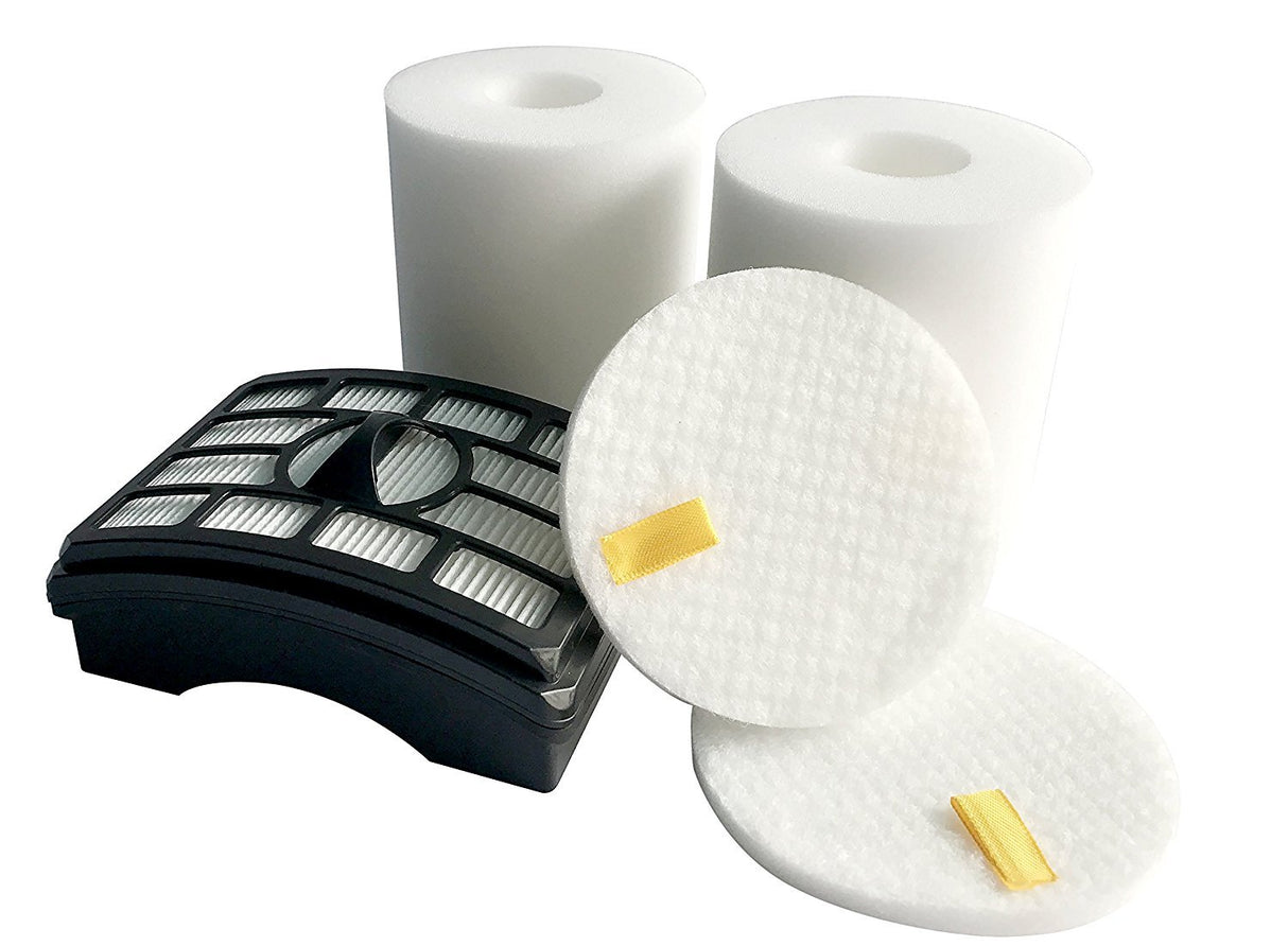 2 HEPA Filter + 2 Foam Flet Filter Kit for Shark Rotator Pro Lift-Away NV500 NV501 NV505 NV552 HEPA Filter & Foam Filter Kit, Part # XFH500 & XFF500