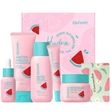 QUIYUM Watermelon & Niacinamide Skincare Set for Women Teens Girls, 5PCS