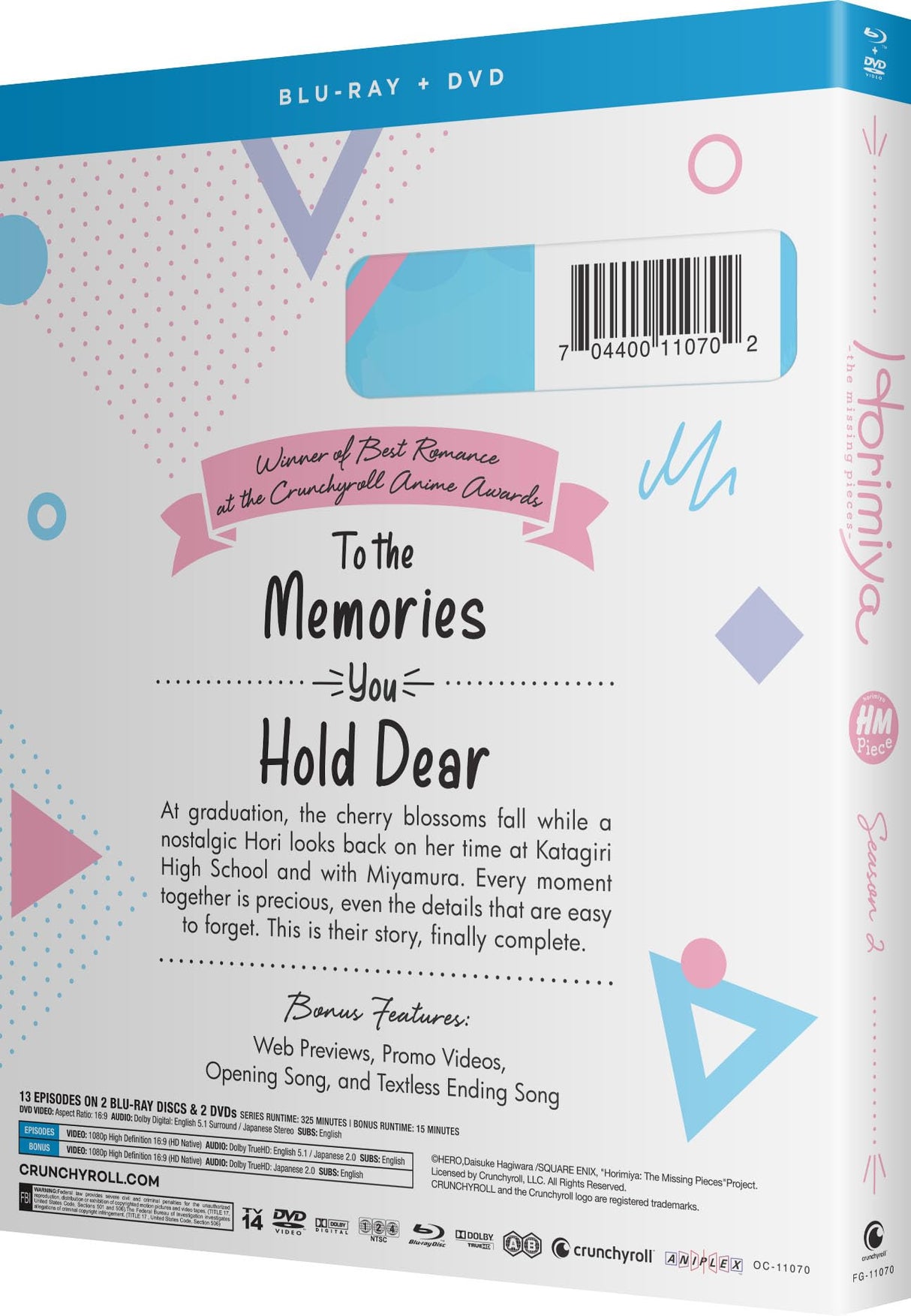 Horimiya: The Missing Pieces - Season 2 [Blu-ray]