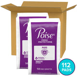 Poise Incontinence & Postpartum Pads for Bladder Leaks, 6 Drop Ultimate Absorbency, Regular Length, 112 Count, Packaging May Vary