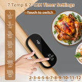 Food Warming Mat – Fast Heating Electric Warming Tray with 7 Temp Settings, 11-Hour Timer & Auto Shut-Off, Foldable Silicone Mat with Child Lock, Portable Warming Pad for Buffets, Holidays – Gray
