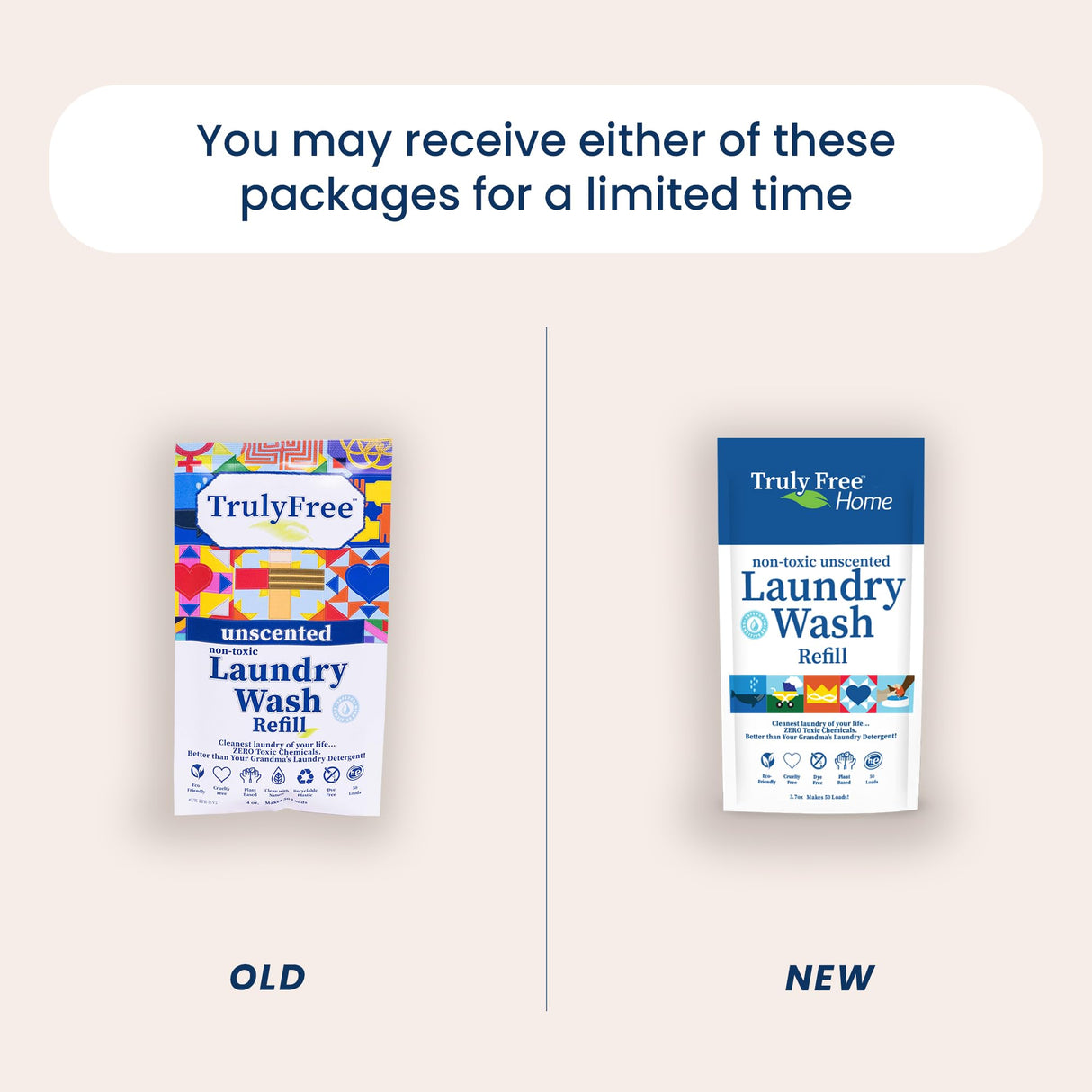 Truly Free Laundry Wash Detergent for Sensitive Skin | Gentle & Safe for Baby Clothes | Plant-Based, Natural Ingredients | Unscented | Refill Only (200 Loads)