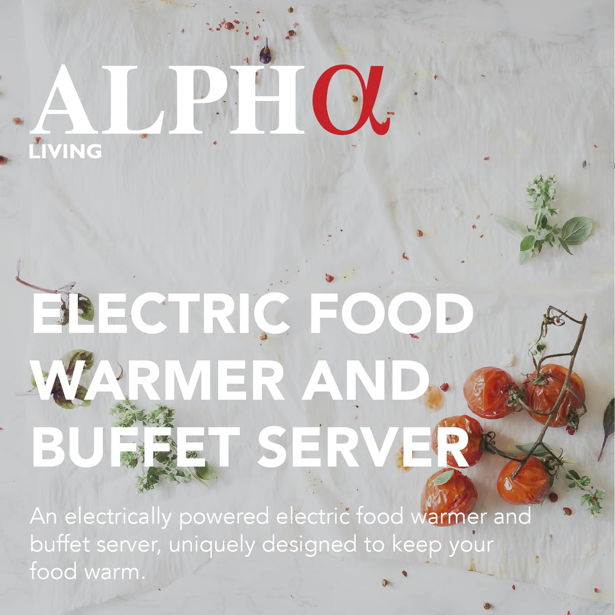 Alpha Living 3x2.5 QT Food Warmers for Parties Buffet Servers and Warmers – Premium Catering Supplies Buffet Display – Stainless Steel Electric Food Warmers with Temperature Control