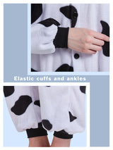 Magicalani Cow Onesie Pajamas for Adults - Unisex Animal Cosplay Sleepwear, Christmas Halloween Costume