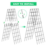 DoCred 59" H Cucumber Trellis, 2 Pack Foldable A Frame Garden Trellis