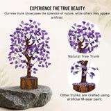 ANAYA AGATE Amethyst Crystal Tree of Life - Handmade Healing Bonsai Purple Tree for Home and Office Decor, Positive Energy and Good Luck, Ideal for Christmas Decor and Birthday Gifts for Women, Men