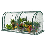 GreenGiggle Crop Cage for Garden,98"x49"x49" Tunnel Plant Netting Cover with Zipper,Garden Bed Cover for Protection for Vegetables Fruits,Garden Cage for Plant and Animal