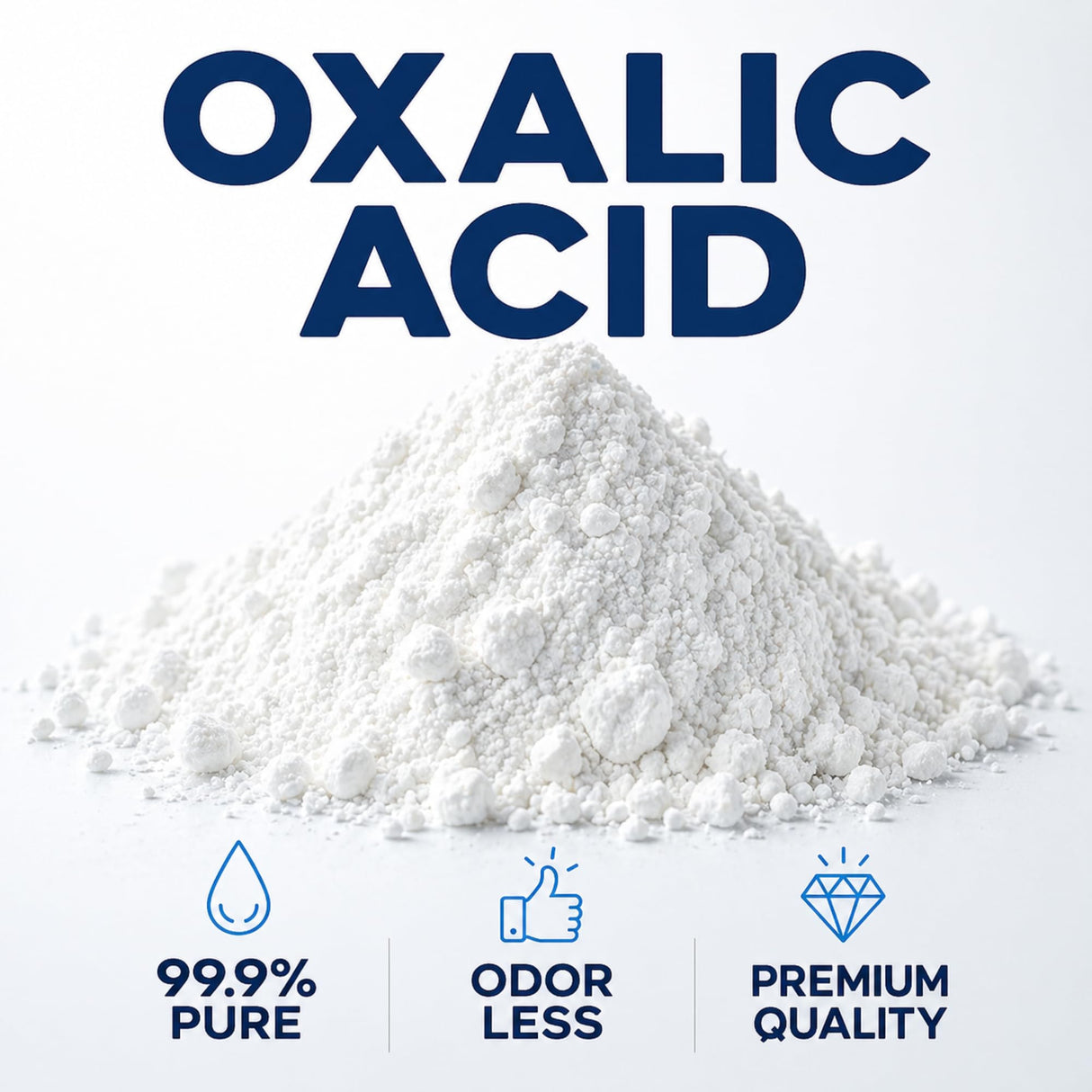 CrystalClearlab Chlorine Dioxide Oxalic Acid Powder - 99.6% Pure - Wood Bleach Industrial Grade Cleaner 2lb White (Bag of 1)