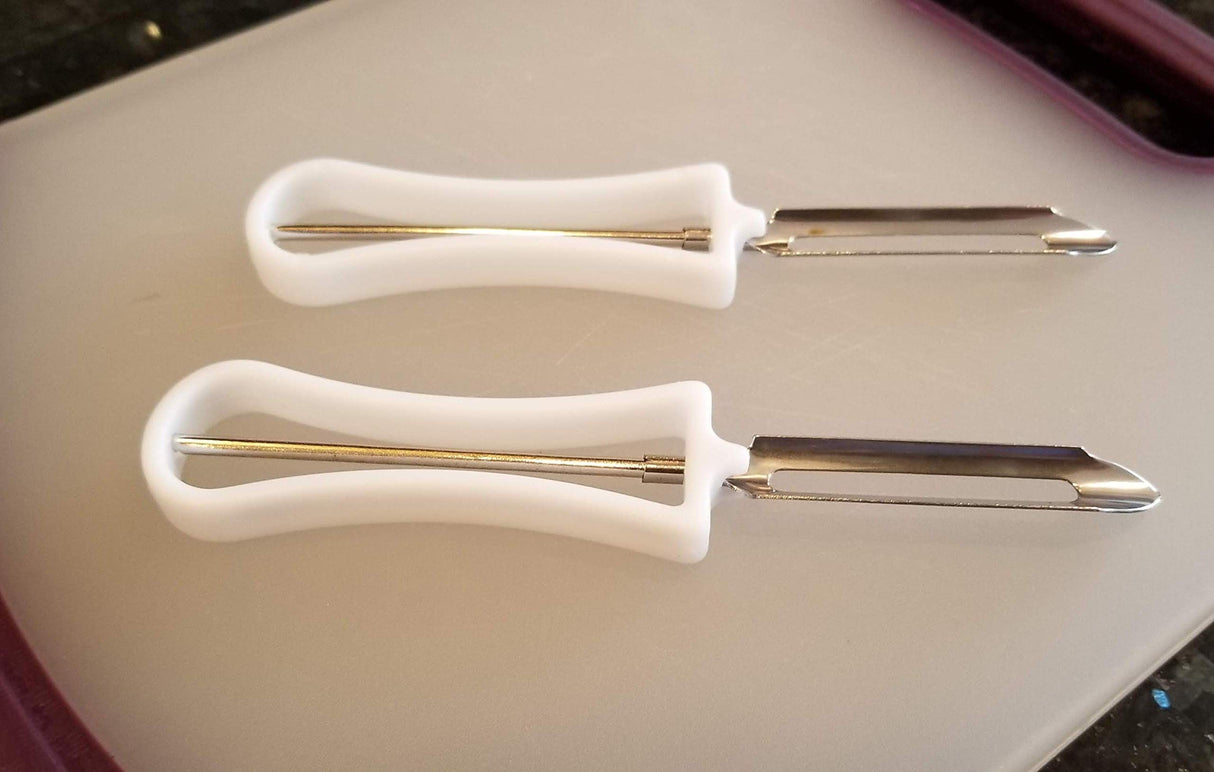Handy Housewares 2 Piece Swivel Vegetable Peeler Set - Ideal for Apples, Carrots, Potatoes (1 Set)