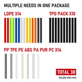 RX WELD 2-in-1 Plastic Welder, 1000PCS Hot Stapler Repair Kit