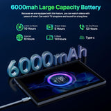 Tablet - 2025 Android Tablet - 10.2 inch Android 14 Tablets - Octa-Core 12GB RAM 64GB ROM | 6000mAh Battery, 1TB Expand | Touchscreen | Christmas Birthday Gifts for Men Dad Him