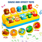 Baby Pop Up Toys with Music & Light Montessori Toys for 1 Year Old Boy Girl