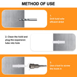 GIPTIME 50PCS Windproof Screw Q-Hanger Hooks with Safety Buckle for Hanging Outdoor String Lights, Plants, Christmas Decorations, Includes Wing Nut Driver, White