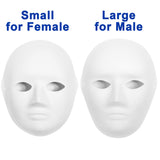 30 Pack Paper Mache Masks - 2 Sizes for Artistic Projects, Theater, Halloween, Masquerade Parties, Classroom Art