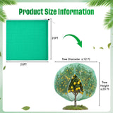Ribbonlic 20W x 20L Ft Extra Large Fruit Tree Netting Cover with Zipper and Drawstring, Plant Protection Netting Insect Bird Barrier for Garden Cherry Trees Peach, Keep Birds Squirrels Cicadas Out