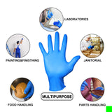 PEIPU Nitrile Glov, Disposable Gloves(Medium, 1000-Pack)，Powder Free, Cleaning Service Gloves, Latex Free