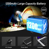 Blukar LED Headlamp Rechargeable, 2000L Super Bright Headlight Flashlight