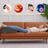 Bedluxe Leg Elevation Pillows, Leg Pillows for Sleeping, Cooling Gel Memory Foam Top, Wedge Pillow for Legs, Leg Wedges for Circulation, Swelling, After Surgery - Removable Cover (10 Inch, Black)