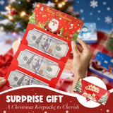 Christmas Cash Gift Envelope, 2025 New Christmas Money Holders with 10 Slots for Cash, Surprise Money Envelopes Gift Card Women Men Girls Boys Birthday Holiday (Red-3 pack)