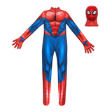 Marvel Spider-Man Official Youth Deluxe Zentai Costume - Deluxe Two-Way Stretch Spandex with Invisible Zippers and Wrist Openings for Added Convenience (M)