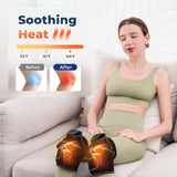 HOMRELEXA Heated Knee Massager, 3 in 1 Knee Massager with Heat and Vibration, Heating Pad for Knee, Knee Heating Pad, Heated Knee Brace（2 pcs）