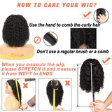 Besurina Curly Bob Wig Human Hair 14 Inch Glueless 13x4 Lace Front Wigs Pre Plucked for Black Women 180% Density Mongolian HD Kinky Curly Bob Lace Frontal Wigs Wet and Wave