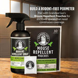 Grandpa Gus's Rodent Repellent Spray, Natural Peppermint Oil, 16 Fl Oz