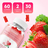 XIAAN Feminine Balance Gummies for Women, 2 Pack Premium Feminine Balance Gummies Support PH Balance & Vaginal Health, Vegan, Gluten-Free, Strawberry Flavor