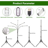 Grow Light for Indoor Plants, 5-Head Full Spectrum LEDPlant Light with 3 Light Modes, 10 Brightness Levels, Remote Control, Height Adjustable 29-61Inch Growing Lamp for Seedlings,Flowers (5head)