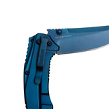 Kershaw Outright Pocket Knife, Blue, 3 Inch Stainless Steel Trailing Point Plain Edge Blade, EDC with Assisted Opening, Deep-Carry Pocketclip, Everyday Carry Pocket Knife for Men and Women