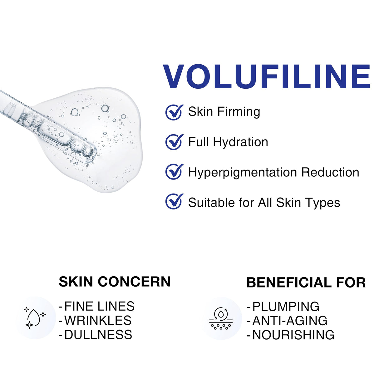 CELDYQUE 100% Pure Volufiline Concentrate Mix-in Serum - Skin Firming Solution & Clinically Proven | Anti-Wrinkle, Enhances Facial Contours, Boosts Collagen for Sagging Mature Skin Korean Skincare