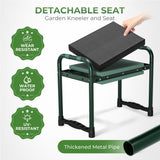 Walensee Garden Kneeler and Seat, Foldable Heavy Duty Garden Stool with Soft Kneeling Pad & Tool Pouch, Easy Stand Up Gardening Bench for Seniors, Women & Men, No Assembly Gardening Gift for Mom Dad