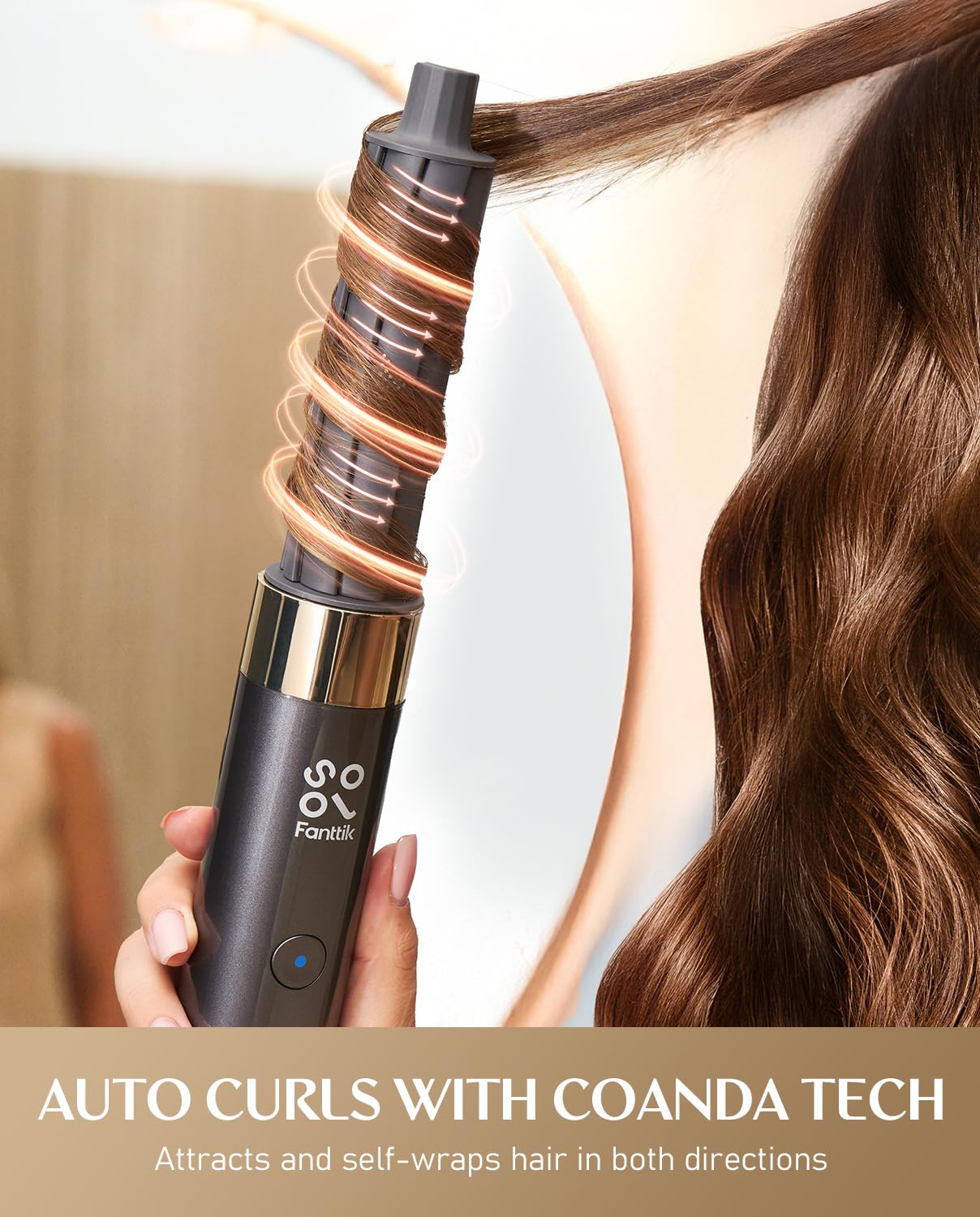 Fanttik C8 Nano 3.7V Cordless Electric Scissors & FanttikSolo 6 in 1 AirWave Air Auto Wrap Styler