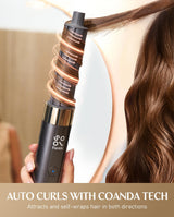 Fanttik C8 Nano 3.7V Cordless Electric Scissors & FanttikSolo 6 in 1 AirWave Air Auto Wrap Styler